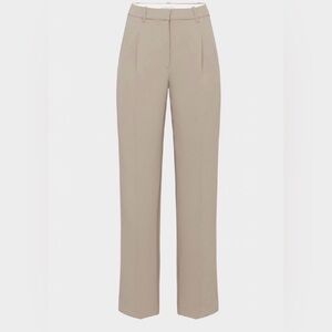 Aritzia Wilfred Taupe Effortless Pants